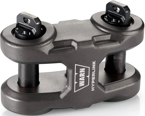 Epic Hyperlink Multi Purpose Dual Pin Shackle for Recovery Gear, Heavy Duty Rigging, Gunmetal Finish, Quick Attach to D Ring Mounts