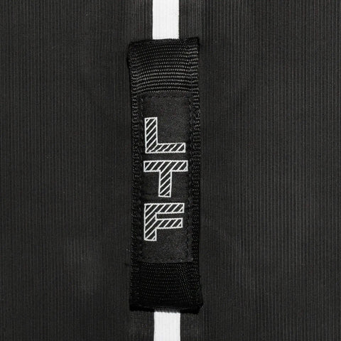 LTF V2 Wing Foiling Board 180cm For Beginners And Progressive Riders, handle detail with logo on soft deck material