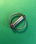 Two Pack Marine Grade Stainless Steel 316 Linch Pin Ring Catch 10.6 Millimeter with green background