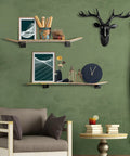 Dope Wall Mounted Skateboard Rack Set For Longboards And Boards Double Space Saving Floating Shelves in living room display