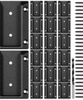20 Pack ADC-12 Aluminum Deck Railing Brackets For Connecting 1.5 By 3.5 Inch Wood Deck Posts To Handrails Fits 2x4 Actual Size