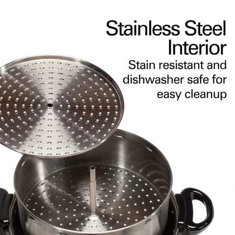 Commercial Coffee Urn And Hot Beverage Dispenser For 60 Cup Capacity Polished Stainless Steel Exterior One Hand Dispensing With Cup Trip Handle Keeps Beverages Warm With Built In Keep Warm Heater, showing stainless steel interior and parts.