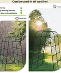 7 Ft Adjustable Garden Arch Trellis For Climbing Plants, Heavy Duty Rustproof Stainless Steel Cucumber Support For Raised Beds