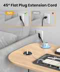 Sleek 2 Inch Desk Power Grommet Outlet With AC Receptacle And Multiple USB Ports Delivering Quick Type C Zip For Clean Workstation