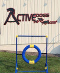 Endurance Agility Tire Jump for Dogs With Lightweight PVC Frame for Indoor or Outdoor Training Standard Tire Included Tough Built A Frame Setup