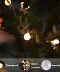 Warm White LED Globe String Lights For Indoor Decor Create Cozy Vibes With Tiny Glass Orbs Ideal For Bedrooms Patios Backyards