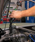 Using Coolant System Flush Gun Pro Grade With Lever Action Universal Nozzle Lock On Air Hose Latch Radiator And Heater Core Flush Kit