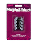 Heavy Duty Reusable Furniture Sliders With Tough Self Adhesive Grip For Effortless Couches And Tables Across Carpet Or Hardwood Floors Skip The Dragging Just Smooth Glides Non Skid Pads Grey Set Of Eight pack with eight grey discs.