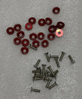 Red Billet Aluminum Fender And Bumper Washer Bolt Kit For Engine Bay Dress Up 20 Pack Durable Dope High Grade Hardware
