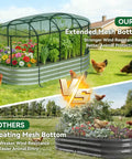 Raised Garden Bed With Self Watering System For Easy Outdoor Growing 6x3x1 Ft Elevated Planter Boxes With Mesh Cover Ideal For Vegetables Flowers Herbs In Backyard Or Patio