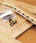 Cabinet Door Spacers Set For One Quarter Inch Grooves, Rubber Ball Stabilizers For Raised Panel Cabinets, Black Color