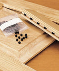 Quarter Inch Rubber Ball Cabinet Door Spacers Auto Center Alignment Tool Hella Sturdy raised panel gap stabilizer in a kit with wooden panels.