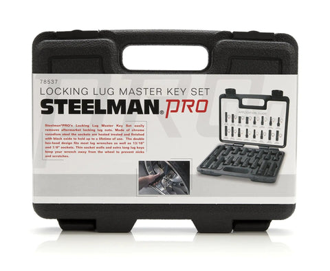 Shop-Ready 16-Piece Locking Lug Nut Master Key Set With Double-Hex, Spline And Star Keys, Thin-Walled Extra-Long Lug Keys To Prevent Wheel Damage, Heat-Treated Chrome Vanadium, Corrosion-Resistant Finish For Aftermarket Nuts