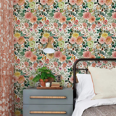 Floral Pattern Self Adhesive Vinyl Wallpaper For Dresser And Cabinets No Fuss Oil And Water Resistant Drawer Liner With Grid Backing Easy Peel And Reposition White Camellia 118.1 Inch By 17.3 Inch
