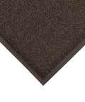 Corner view of Prelude 3x6 Indoor Outdoor Entrance Mat For Heavy Traffic, Crush Resistant Coarse Loop Fibers, Durable Black Entrance Rug.