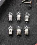 20 Pieces E10 Miniature Light Bulbs Replacement For DIY Circuits And Experiments 3.8V 0.3A Tiny Screw Base Lamps