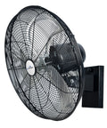 18 Inch Outdoor Oscillating High Velocity Wall Fan With 4150 CFM Heavy Duty Weatherproof UL-Certified Motor, side view