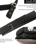 13.86 Pounds Diving Weight Belt With Quick Release Buckle For Saltwater Dives, black strap with metal clasp detail