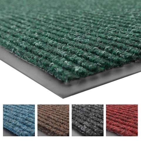 Workhorse Heavy Duty Industrial Door Mat 3 Ft By 10 Ft Large Entrance Rug For Busy Commercial Entrances Lobbies Garages And Mudrooms Made In USA Hunter Green Brush Step 109S0310GN texture