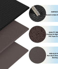 Image showing layers of Non Slip Kitchen Floor Mats Set Of 2 With Cushioned Anti Fatigue Memory Foam Ergonomic Standing Mats Waterproof.