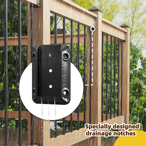 40 Piece Deck Railing Bracket Connectors For 2X4 Posts To Handrails Outdoor Grade Nylon 66 Construction With 280 Galvanized Black Screws For Wooden Stairs Fences Railings