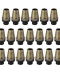 20Pcs Bronze Metal Cable Glands With One Eighth IP Thread For Lamp Wiring - Strain Relief Cord Connectors To Prevent Loosening, Easy Install, Fits Most Hanging Lights And Ceiling Pendants, 6.5mm Wire Diameter, 20 bronze cable glands