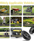 13 Inch Flat Free Replacement Tires For Carts And Wheelbarrows Heavy Duty Beefy Set Of Four Fits Garden Wagons Hand Trucks