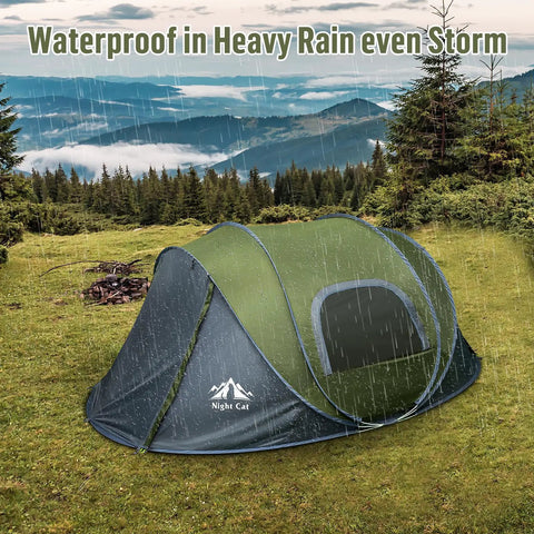Two Person Pop Up Camping Tent Waterproof Instant Setup Easy Peasy One Touch Open Quick Fold Back Family Friendly Shelter outdoors