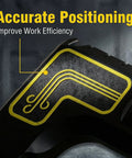 Close-up of Table Saw Dust Collection Adapter With Snap On Dust Port Hook And No Fuss Tool Free Installation For Quick Connect Vacuum Hose Connector Woodworking And Efficient Sawdust Pickup For Shop Vac showing accurate positioning design