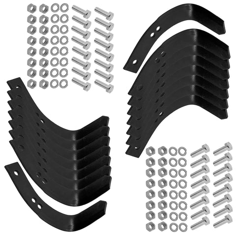 Tiller Tine Set 370-360 1901118 1901118A Heavy Duty Replacement Blades for Garden Tillers with bolts and nuts included