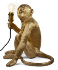 Dope Monkey Desk Lamp Modern Table Light With Resin Sitting Monkey Figurine For Living Room Bedroom Office And Dorm