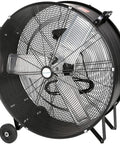 30 Inch High Velocity Drum Fan With 2 Speed Settings Delivers Up To 13000 CFM For Industrial Shops Garages And Warehouses UL Listed