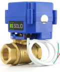 Motorized Brass Ball Valve 1 Inch With Standard Port 9 To 24V AC DC And Two Wire Auto Return Setup Reliable NPT Threading