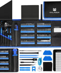190 In 1 Precision Screwdriver Set With 164 Magnetic Bits And 22 Practical Accessories in organized carry bag