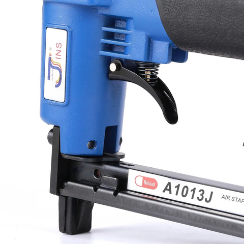 Heavy Duty 14 Gauge Brad Nailer With Touch Strike Safety Adjustable Exhaust Smooth Shooter For Woodworking Tasks Lightweight Die Cast Aluminum Body Soft Comfort Grip Handle Stainless Steel Driver Built Like A Tank On Shop Floors