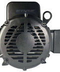 Front view of 7.5HP Single Phase Compressor Duty Industrial Electric Motor 215T Frame 1750 RPM 208-230V Open Drip Proof Enclosure