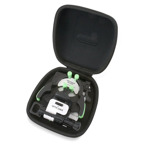 HookUpz Two Point Zero Universal Smartphone Optics Digiscoping Adapter in open black case
