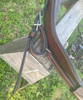 Close-up of All Leather Driving Harness For Horse Drawn Carriage Brown Premium Quality Adjustable Fit For Pony To Small Horse buckle detail