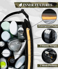 Tactical Toiletry Bag For Men Water Resistant Military Molle Dopp Kit with inner waterproof pocket and elastic straps
