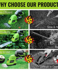 Comparison of 12V Cordless Grass Shear and Hedge Trimmer 2 In 1 against traditional tools highlighting efficiency and ease of use