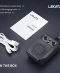 Mini 5W Electric Guitar Amp With Bluetooth, Portable Practice Amplifier Featuring Built In Clean, Distortion, Overdrive