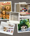 Collage of projects featuring Unfinished Square Wood Dowels 36 Inches Long Pack Of Nine Smooth Sanded Hardwood Craft Sticks.