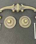 Antique English Bail Pull For Cabinets And Dressers, 7-1/4 Inch Overall Length, 1-1/4 Inch Projection, Zinc Alloy Hardware