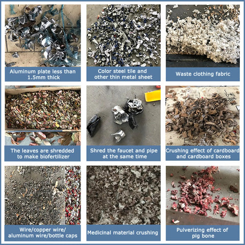 Heavy Duty All In One Industrial Waste Shredder Crusher Beast For Circuit Boards Metal Sheets Plastic Paperboard Cloth Wood And Kitchen Garbage 220V Milling Grinder With 26 Gear Blade System crushing various materials