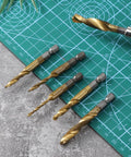 All In One Drill And Tap Bit Set For Metal And Aluminum, Do It All Combo With M3 M4 M5 M6 M8 M10 Sizes, Countersink