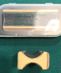 All In One Cue Tip Tool With Dime Radius And Nickel Radius For Precise Tip Shaping And Consistent Spin Control Built For Pool Hall Pros And Everyday Players Last4Ever Combo Model in packaging