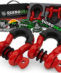 2 Pack D Ring Shackles Heavy Duty Three Quarter Inch Clevis Shackle With Seven Eighths Inch Pin 41,850 Lb Break Strength