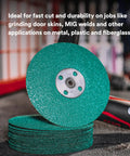Ceramic Abrasive Fiber Disc 7 In X 7/8 In 60 Grit Resin Bond For Metal Grinding And Welds, fast cut and durable performance