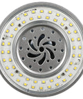 Close-up of LED High Lumen Retrofit Corn Lamp delivers 16200 lumens, 400W equivalent, EX39 base, showcasing LED array design.