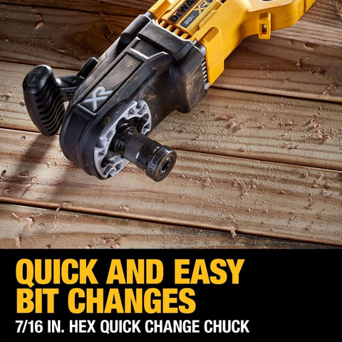 Cordless stud drill with 7/16 in. hex quick change chuck for easy bit changes, features Power Detect Technology.